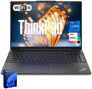 Lenovo ThinkPad E16 Business Laptop, 16" FHD+ Touchscreen, Intel Core i7-1355U, 40GB RAM, 1TB SSD, Fingerprint, Wi-Fi 6, Windows 11 Pro, Black