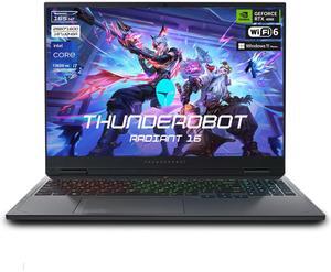 Thunderobot Radiant 16 Gaming Laptop, 16" WQXGA 165Hz, Intel i7-13650HX, GeForce 4060, 16GB RAM, 512GB SSD, Windows 11 Home, Gray