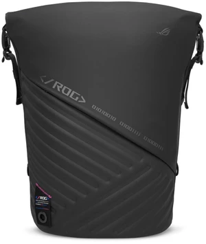 ASUS ROG Slash Backpack 4.0, Fit 18" Laptop, Adaptor, and Mouse, Tear-Resistant, Water-Repellent, PU Leather, Adjustable Roll Top, Side Zipper, Multiple Pockets, Black ASUS ROG Slash Backpack 4.0, Fit 18" Laptop, Adaptor, and Mouse, Tear-Resistant, Water-Repellent, PU Leather, Adjustable Roll Top, Side Zipper, Multiple Pockets, Black