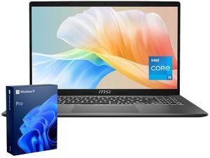 MSI Modern 15 Laptop, 15.6" FHD, Intel Core i5-1335U, 16GB RAM, 512GB SSD, Wi-Fi 6, Win 11 Pro, Grey