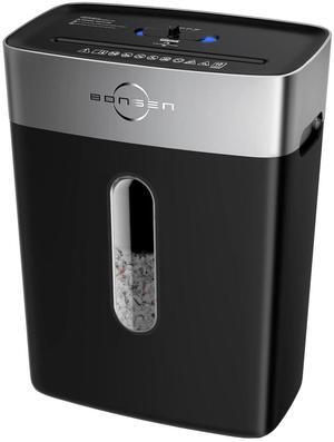 BONSEN 10-Sheet Cross-Cut Shredder, P-4 Security, Quiet Operation, Shreds Credit Cards, Jam-Proof, 4-Gallon Bin for Home & Office