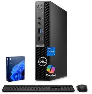 Dell OptiPlex Micro Plus 7020 Mini Business Desktop, 14th Gen Intel 20-Core i7-14700, 64GB DDR5 RAM, 2TB SSD, DP Port, Wireless Keyboard and Mouse, Wi-Fi 6, Windows 11 Pro with AI Copilot, Black