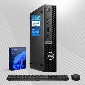 Dell OptiPlex Micro Plus 7020 Mini Business Desktop, 14th Gen Intel 14-Core i5-14500, 16GB DDR5 RAM, 512GB SSD, DP Port, Wireless Keyboard and Mouse, Wi-Fi 6, Windows 11 Pro with AI Copilot, Black