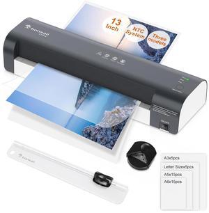 Bonsen Bonsaii Laminator, 13 Inch 7-in-1 Thermal Laminator Machine with Never Jam Technology, with 40 Laminating Sheets for Home, Office, and Classroom Organization Supplies