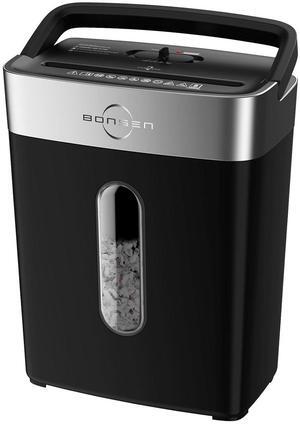 Bonsen Efficient Shredder, For home office paper shredding needs, High - security level P - 4 shredder, Shreds 8 Sheets, Protecting privacy, Preventing identity theft, Shredding credit cards