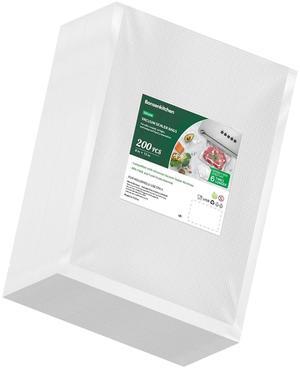 Bonsenkitchen Vacuum Sealer Rolls, 6-Pack (3 x 11"x20' + 3 x 8"x20'), BPA-Free Commercial Grade, Customizable for Food Storage & Sous Vide Cooking