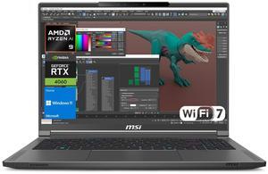 MSI Creator 16 Copilot Business Laptop, 16" WQXGA 240Hz, AMD Ryzen AI 9 365, GeForce RTX 4060, 32GB RAM, 2TB + 512GB SSD, Creativity With AI Studio, Wi-Fi 7, Win 11 H, Grey