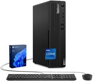Lenovo ThinkCentre M70s Business SFF Desktop, Intel Core i7-14700, 16GB DDR5 RAM, 512GB SSD, Wi-Fi 6, Windows 11 Pro, Black