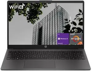 HP Newest 255 G10 Professional Business Laptop, AMD Ryzen 7 7730U, 15.6" FHD IPS Display, 32GB RAM, 1TB PCle SSD, HDMI, Wi-Fi 6, Webcam, Windows 11 Pro, Black