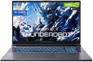 Thunderobot Storm 17 Gaming Laptop, 17.3" FHD 144Hz,  Core i5-12450H, GeForce RTX 3050, 64GB RAM, 2TB SSD, RGB Keyboard, Win 11 Home