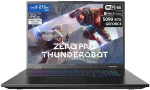 THUNDEROBOT Zero 18 Pro Laptop, 18" QHD+, 240Hz Hummingbird Display, Intel Ultra 9 275HX, GeForce RTX 5090, 32GB DDR5 RAM, 1TB SSD, Wi-Fi 6E