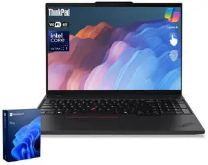 LENOVO ThinkPad T16 Gen 3 Business Laptop, 16" FHD+, Intel Core Ultra 7 155U, 64GB DDR5, 2TB SSD, Wi-Fi 6, Windows 11 Pro, Black