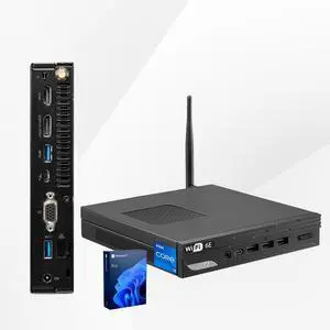 MSI PRO DP10 Mini Desktop Computer, Intel 6-Core Processor, 16GB RAM, 256GB SSD, Support 4-Monitor 4K, Wi-Fi 6E, Wired KB & Mouse, Windows 11 Pro, Black