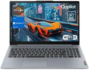 Lenovo IdeaPad Slim 3 Business Laptop, 15.6" FHD, AMD Ryzen 7 5825U, 16GB RAM, 512GB SSD, Wi-Fi 6, Webcam, Backlit, No OS, Thin & Light, Copilot & AI ProductivityD