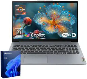 Lenovo IdeaPad Slim 3 Business Laptop, 15.6" FHD, AMD Ryzen 7 5825U, 16GB Onboard RAM, 1TB SSD, Wi-Fi 6, Webcam, Backlit, W11 Pro, Copilot & AI ProductivityD
