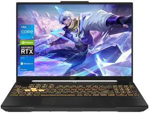 ASUS TUF F16 RTX 4050 Gaming Laptop, 16" FHD+ 144Hz, Intel Core 5 210H(Beats Intel i5-14500), NVIDIA RTX 4050, 64GB DDR5 RAM, 1TB SSD, RGB Backlit KB