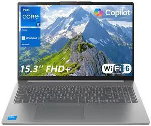 Lenovo IdeaPad Slim 3 Business Copilot AI Laptop, 15.3" FHD+ 1920×1200, Intel Core i7-13620H, 8GB DDR5 RAM, 512GB SSD, Wi-Fi 6, Webcam, No OS, Grey