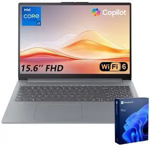 Lenovo IdeaPad Slim 3 Business AI-Enhanced Productivity Laptop, 15.6" FHD Display, Intel Core i7-13620H, 16GB RAM, 512GB SSD, Wi-Fi 6, Windows 11 Pro, SD Card, Grey