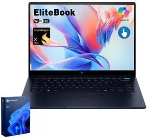 HP EliteBook Ultra G1q Business AI Laptop, 14" Touchscreen, Qualcomm Snapdragon X Elite X1E-78-100, 16GB DDR5, 256GB SSD, Backlit Keyboard, Wi-Fi 6E, Windows 11 Pro, Blue HP EliteBook Ultra G1q Business AI Laptop, 14" Touchscreen, Qualcomm Snapdragon X Elite X1E-78-100, 16GB DDR5, 256GB SSD, Backlit Keyboard, Wi-Fi 6E, Windows 11 Pro, Blue