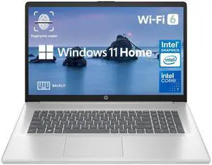 HP Essential Laptop, 17.3" FHD 1920*1080, Intel Core 7 150U, 16GB RAM, 2TB SSD, FP Reader, Backlit KB, Webcam, Wi-Fi 6, Windows 11 Home, Silver