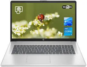 HP Premium Laptop, 17.3" HD+ Touchscreen, Intel Core i5-1334U, 16GB RAM, 512GB PCIe SSD, Webcam, FP Reader, Wi-Fi 6, Backlit Keyboard, Windows 11 Home, Silver HP Premium Laptop, 17.3" HD+ Touchscreen, Intel Core i5-1334U, 16GB RAM, 512GB PCIe SSD, Webcam, FP Reader, Wi-Fi 6, Backlit Keyboard, Windows 11 Home, Silver