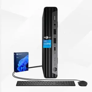 HP Pro Mini 400 G9 Business Desktop, Intel 14-Core i5-14500T, 16GB DDR5, 256GB SSD, Wi-Fi 6E, Type-C, HDMI, DP, Support 3-Monitor 4K, Wired Keyboard and Mouse, Windows 11 Pro, Black HP Pro Mini 400 G9 Business Desktop, Intel 14-Core i5-14500T, 16GB DDR5, 256GB SSD, Wi-Fi 6E, Type-C, HDMI, DP, Support 3-Monitor 4K, Wired Keyboard and Mouse, Windows 11 Pro, Black