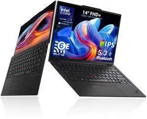 Lenovo ThinkPad X1 Carbon Gen 13 Business Laptop, 14" FHD+ Touchscreen, Intel Core Ultra 7 255U, Intel Graphics, 32GB RAM, 512GB PCIe M.2 SSD, Wi-Fi 6, Windows 11 Pro, Black Lenovo ThinkPad X1 Carbon Gen 13 Business Laptop, 14" FHD+ Touchscreen, Intel Core Ultra 7 255U, Intel Graphics, 32GB RAM, 512GB PCIe M.2 SSD, Wi-Fi 6, Windows 11 Pro, Black