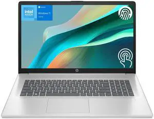 HP 17 Laptop, 17.3" HD+ Touchscreen, Intel N-Series N100, 8GB RAM, 128GB eMMC, Wi-Fi 6, Windows 11 Home, Blue HP 17 Laptop, 17.3" HD+ Touchscreen, Intel N-Series N100, 8GB RAM, 128GB eMMC, Wi-Fi 6, Windows 11 Home, Blue