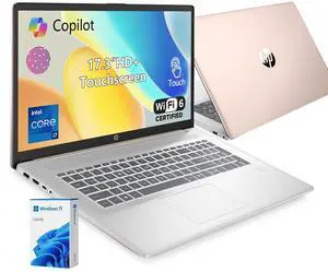 HP 17.3" Touchscreen HD+ Laptop, Intel Core i7-1355U, 16GB RAM, 512GB SSD, Fingerprint Reader, Backlit Keyboard, Wi-Fi 6, Windows 11 Home, Rose HP 17.3" Touchscreen HD+ Laptop, Intel Core i7-1355U, 16GB RAM, 512GB SSD, Fingerprint Reader, Backlit Keyboard, Wi-Fi 6, Windows 11 Home, Rose