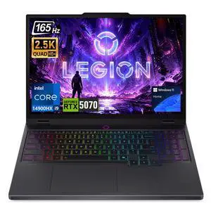 Lenovo Legion 5 Gaming Laptop, 15.1" OLED 165Hz QHD+ Display, Intel Core i9-14900HX, NVIDIA GeForce RTX 5070, 16GB DDR5 RAM, 2TB SSD, 24-Zone RGB Backlit, Wi-Fi 7, Windows 11 Home, Black Lenovo Legion 5 Gaming Laptop, 15.1" OLED 165Hz QHD+ Display, Intel Core i9-14900HX, NVIDIA GeForce RTX 5070, 16GB DDR5 RAM, 2TB SSD, 24-Zone RGB Backlit, Wi-Fi 7, Windows 11 Home, Black