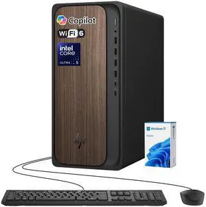 HP OmniDesk Premium AI Desktop, Intel Core Ultra 5 225, 16GB DDR5 UDIMM, 512GB SSD, Wi-Fi 6, Windows 11 Home, Black HP OmniDesk Premium AI Desktop, Intel Core Ultra 5 225, 16GB DDR5 UDIMM, 512GB SSD, Wi-Fi 6, Windows 11 Home, Black