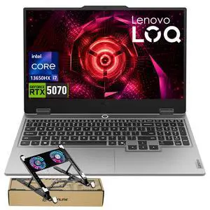 Lenovo LOQ Gaming Laptop, 15.6" FHD 144Hz, Intel Core i7-13650HX, NVIDIA GeForce RTX 5070, 32GB DDR5 RAM, 1TB SSD, Wi-Fi 6, Windows 11 Home, Grey with PCO Cooler Lenovo LOQ Gaming Laptop, 15.6" FHD 144Hz, Intel Core i7-13650HX, NVIDIA GeForce RTX 5070, 32GB DDR5 RAM, 1TB SSD, Wi-Fi 6, Windows 11 Home, Grey with PCO Cooler