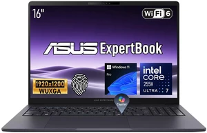 ASUS ExpertBook Business Laptop, 16" FHD+, Intel Core Ultra 7 255H, 32GB DDR5 RAM, 1TB SSD, Wi-Fi 6, Windows 11 Pro, Grey ASUS ExpertBook Business Laptop, 16" FHD+, Intel Core Ultra 7 255H, 32GB DDR5 RAM, 1TB SSD, Wi-Fi 6, Windows 11 Pro, Grey