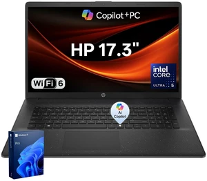 HP Essential 17t-cn500 Premium Laptop, 17.3" Screen, Intel Core Ultra 5 225U, 12GB DDR5 RAM, 512GB SSD, Wi-Fi 6, Windows 11 Pro, Black HP Essential 17t-cn500 Premium Laptop, 17.3" Screen, Intel Core Ultra 5 225U, 12GB DDR5 RAM, 512GB SSD, Wi-Fi 6, Windows 11 Pro, Black