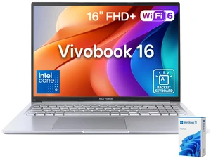 ASUS Vivobook 16 F1605VAP Premium Laptop, 16" FHD+, Intel Core 9 270H, 16GB DDR5 RAM, 1TB SSD, Wi-Fi 6, Windows 11 Home, Silver ASUS Vivobook 16 F1605VAP Premium Laptop, 16" FHD+, Intel Core 9 270H, 16GB DDR5 RAM, 1TB SSD, Wi-Fi 6, Windows 11 Home, Silver