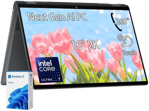 HP OmniBook X 16-as0023dx Premium 2-in-1 Laptop, 16" FHD+ Touchscreen, Intel Core Ultra 7 256V, 16GB RAM, 512GB SSD, Wi-Fi 6, Windows 11 Home, Grey HP OmniBook X 16-as0023dx Premium 2-in-1 Laptop, 16" FHD+ Touchscreen, Intel Core Ultra 7 256V, 16GB RAM, 512GB SSD, Wi-Fi 6, Windows 11 Home, Grey