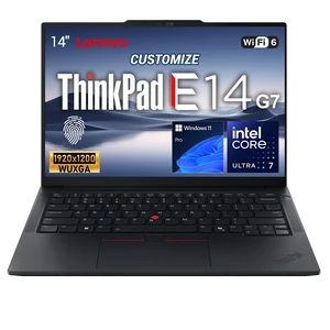 Lenovo ThinkPad E14 Gen 7 Business Laptop, 14" FHD+, Intel Core Ultra 7 255H, 16GB DDR5 RAM, 1TB SSD, Wi-Fi 6, Windows 11 Pro, Black Lenovo ThinkPad E14 Gen 7 Business Laptop, 14" FHD+, Intel Core Ultra 7 255H, 16GB DDR5 RAM, 1TB SSD, Wi-Fi 6, Windows 11 Pro, Black