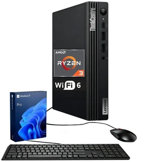 Lenovo ThinkCentre M75q Business MFF Desktop, AMD Ryzen 3 8300GE, 16GB DDR5 RAM, 2TB SSD, Wi-Fi 6, Windows 11 Pro, Black Lenovo ThinkCentre M75q Business MFF Desktop, AMD Ryzen 3 8300GE, 16GB DDR5 RAM, 2TB SSD, Wi-Fi 6, Windows 11 Pro, Black