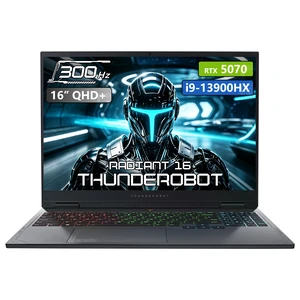 Thunderobot Radiant 16 Gaming Laptop, 16" WQXGA 300Hz, Intel Core i9-13900HX, NVIDIA GeForce RTX 5070, 32GB DDR5 RAM, 1TB SSD, Wi-Fi 6, Windows 11 Home, RGB Backlit Keyboard, Grey Thunderobot Radiant 16 Gaming Laptop, 16" WQXGA 300Hz, Intel Core i9-13900HX, NVIDIA GeForce RTX 5070, 32GB DDR5 RAM, 1TB SSD, Wi-Fi 6, Windows 11 Home, RGB Backlit Keyboard, Grey
