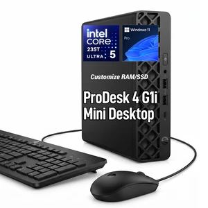 HP ProDesk 4 G1i Business Mini Desktop, Intel Core Ultra 5 235T, 16GB DDR5 RAM, 1TB SSD, Wi-Fi 6, Windows 11 Pro, Black HP ProDesk 4 G1i Business Mini Desktop, Intel Core Ultra 5 235T, 16GB DDR5 RAM, 1TB SSD, Wi-Fi 6, Windows 11 Pro, Black