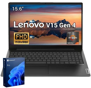 Lenovo V-Series V15 Gen 4 Business Laptop, 15.6" FHD, AMD Ryzen 7 5825U, 16GB RAM, 512GB SSD, Wi-Fi 6, Windows 11 Pro, HDMI, RJ-45, Numeric Keypad, Long Battery Life, Webcam, Black Lenovo V-Series V15 Gen 4 Business Laptop, 15.6" FHD, AMD Ryzen 7 5825U, 16GB RAM, 512GB SSD, Wi-Fi 6, Windows 11 Pro, HDMI, RJ-45, Numeric Keypad, Long Battery Life, Webcam, Black