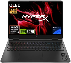 HP HyperX Omen 16z-ap100 Gaming Laptop, 16" WQXGA 165Hz, AMD Ryzen 9 8945HX, NVIDIA GeForce RTX 5070, 32GB DDR5 RAM, 1TB SSD, Wi-Fi 7, Windows 11 Home, RGB Backlit KB, AI Ready, Webcam, Black HP HyperX Omen 16z-ap100 Gaming Laptop, 16" WQXGA 165Hz, AMD Ryzen 9 8945HX, NVIDIA GeForce RTX 5070, 32GB DDR5 RAM, 1TB SSD, Wi-Fi 7, Windows 11 Home, RGB Backlit KB, AI Ready, Webcam, Black