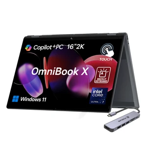 HP OmniBook X 16 Premium 2-in-1 AI Laptop, 16" FHD+ Touchscreen, Intel Core Ultra 7 256V, 16GB RAM, 512GB SSD, Wi-Fi 6, Windows 11 Home, Grey, Backlit Keyboard, Webcam, Copilot+ PC, w/PCO Bundle HP OmniBook X 16 Premium 2-in-1 AI Laptop, 16" FHD+ Touchscreen, Intel Core Ultra 7 256V, 16GB RAM, 512GB SSD, Wi-Fi 6, Windows 11 Home, Grey, Backlit Keyboard, Webcam, Copilot+ PC, w/PCO Bundle