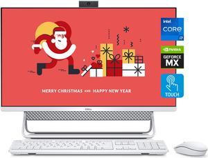 2021 Dell Inspiron 7700 27 All-in-One Desktop, 27" FHD Touchscreen, i7-1165G7, GeForce MX330, 16GB RAM, 512GB SSD + 1TB HDD, Webcam, WiFi 6, Bluetooth 5, Wireless Keyboard and Mouse, Win 10 Home