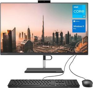 LENOVO V-Series V30a Business All-in-One Desktop, 23.8" FHD Display, Intel Core i3-1115G4, 16GB RAM, 512GB SSD, DVD-RW, Wired Keyboard & Mouse, Wi-Fi, Windows 11 Pro, Black