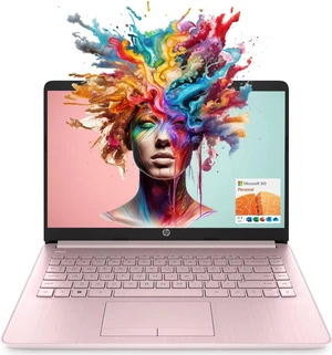 HP Portable Laptop, Student and Business, 14" HD Display, Intel Celeron N4120, 8GB RAM, 64GB eMMC, 1 Year Office 365, Webcam, HDMI, Wi-Fi, RJ-45, Windows 11 Home, Pink HP Portable Laptop, Student and Business, 14" HD Display, Intel Celeron N4120, 8GB RAM, 64GB eMMC, 1 Year Office 365, Webcam, HDMI, Wi-Fi, RJ-45, Windows 11 Home, Pink