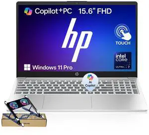 HP Essential AI 15t-fd100 Premium Copilot+ PC Laptop, 15.6" FHD Touchscreen, Intel Core Ultra 7 155H, 32GB RAM, 2TB SSD, Wi-Fi 6, Windows 11 Home, Silver HP Essential AI 15t-fd100 Premium Copilot+ PC Laptop, 15.6" FHD Touchscreen, Intel Core Ultra 7 155H, 32GB RAM, 2TB SSD, Wi-Fi 6, Windows 11 Home, Silver