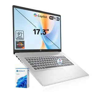 HP Essential 17z-cp300 Premium AI Laptop, 17.3" FHD, AMD Ryzen 7 7730U, 64GB RAM, 1TB SSD, Wi-Fi 6, Windows 11 Pro, Silver HP Essential 17z-cp300 Premium AI Laptop, 17.3" FHD, AMD Ryzen 7 7730U, 64GB RAM, 1TB SSD, Wi-Fi 6, Windows 11 Pro, Silver