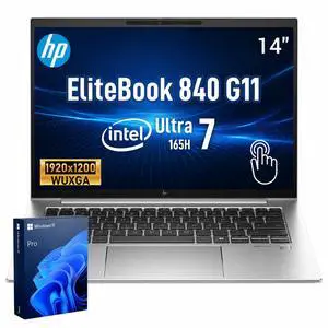 HP EliteBook 840 G11 Business Laptop, 14" FHD+ Touchscreen, Intel Core Ultra 7 165H, 32GB DDR5 RAM, 2TB SSD, Wi-Fi 6, Windows 11 Pro, Silver HP EliteBook 840 G11 Business Laptop, 14" FHD+ Touchscreen, Intel Core Ultra 7 165H, 32GB DDR5 RAM, 2TB SSD, Wi-Fi 6, Windows 11 Pro, Silver