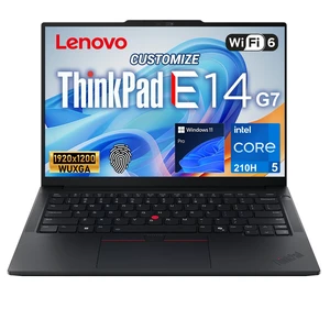 Lenovo ThinkPad E14 Gen 7 Business Laptop, 14" FHD+, Intel Core 5 210H, 16GB DDR5 RAM, 512GB SSD, Wi-Fi 6, Windows 11 Pro, Black Lenovo ThinkPad E14 Gen 7 Business Laptop, 14" FHD+, Intel Core 5 210H, 16GB DDR5 RAM, 512GB SSD, Wi-Fi 6, Windows 11 Pro, Black